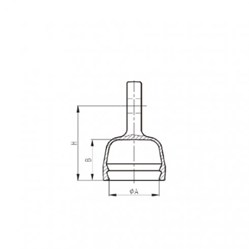 CAPS FOR GLASS INSULATOR-TONGUE TYPE (628)