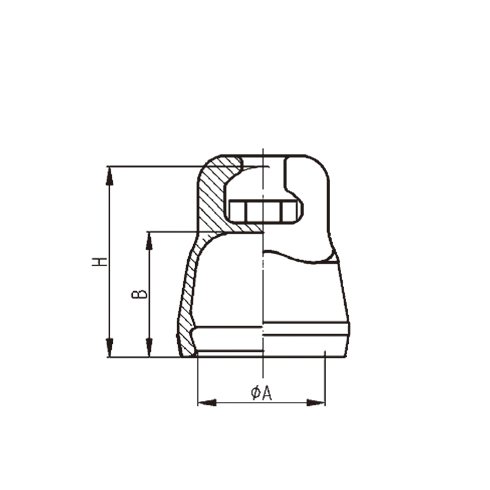 CAPS FOR GLASS INSULATOR-SOCKET TYPE (614)