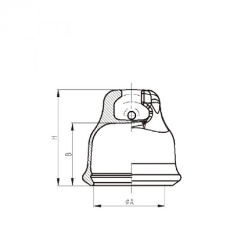 CAPS FOR PORCELAIN INSULATOR-SOCKET TYPE (635)