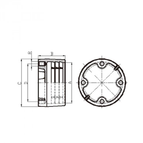 THREADED BASE FOR INSULATOR  (649)