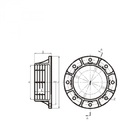 FLANGED BASE FOR INSULATOR (645)