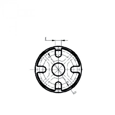 GROOVED BASE FOR INSULATOR (658)